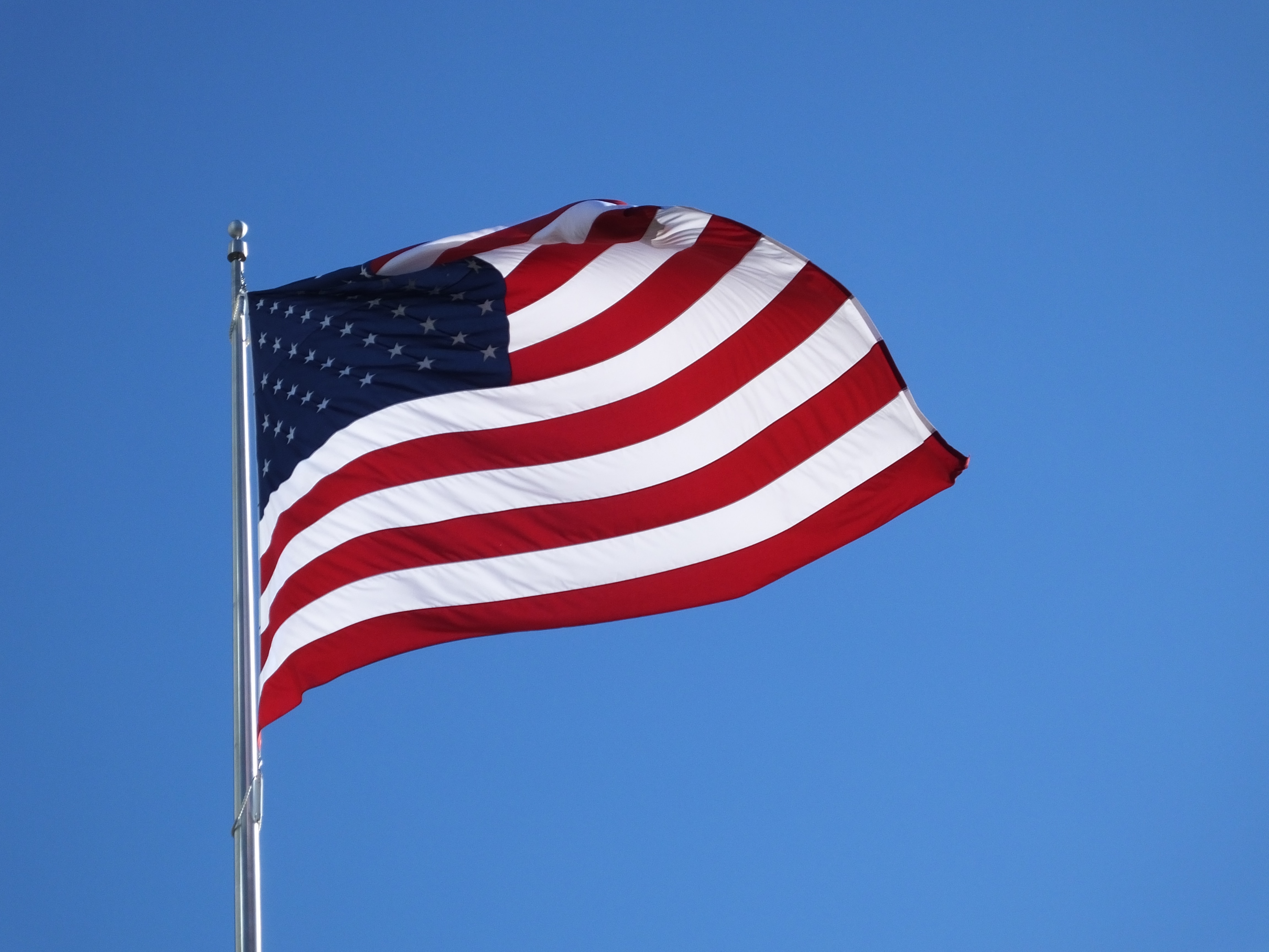 American flagpole